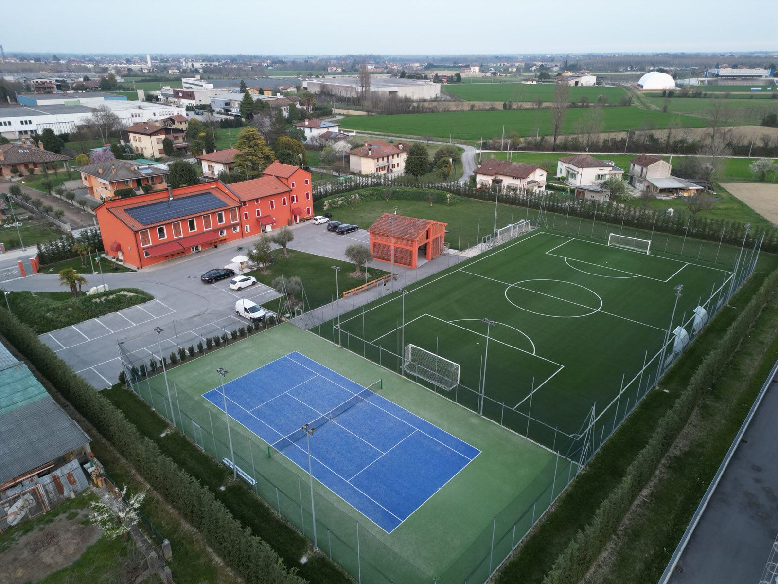 Vista aerea del complesso M9 Sport Club